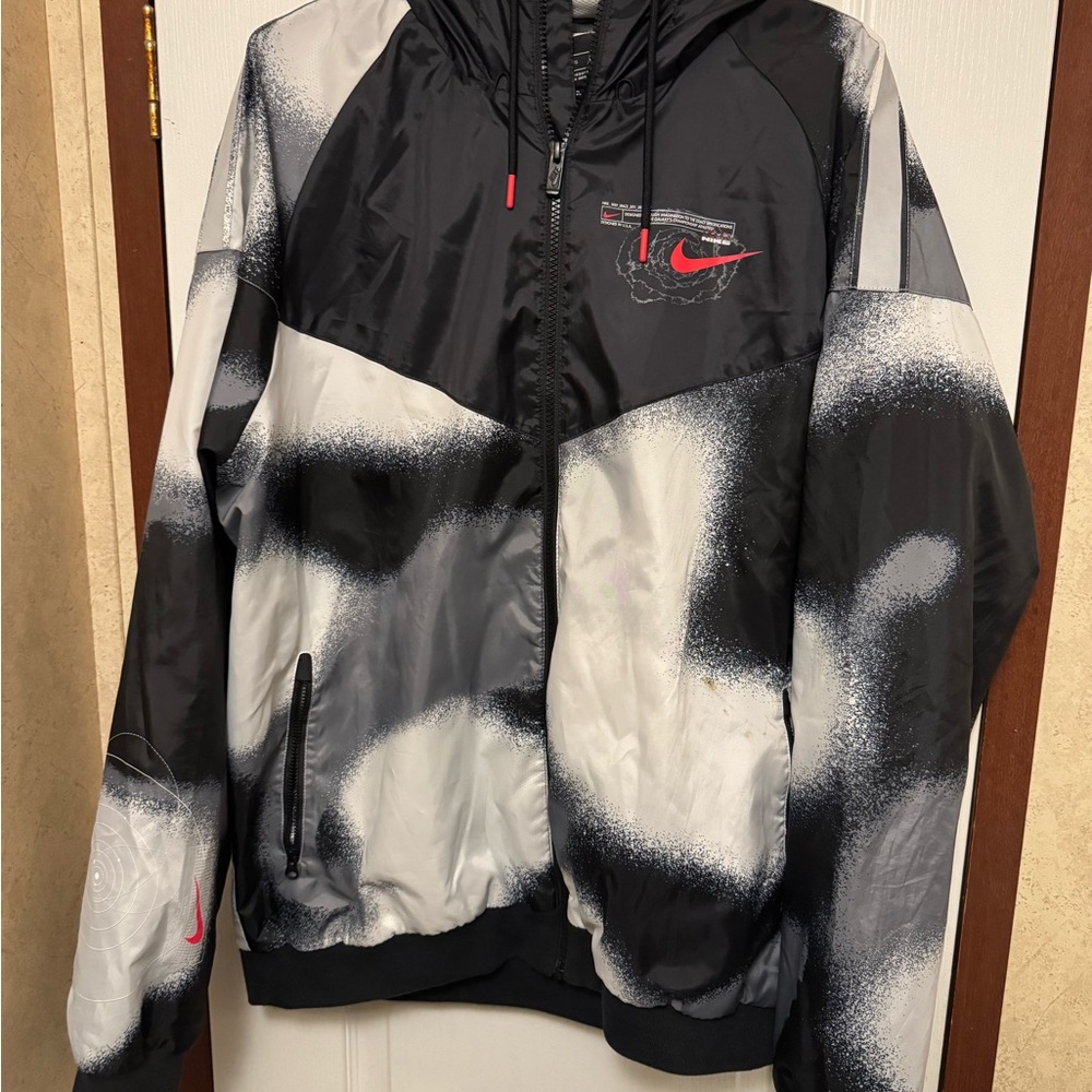 Nike Black and White Graphic Jacket
